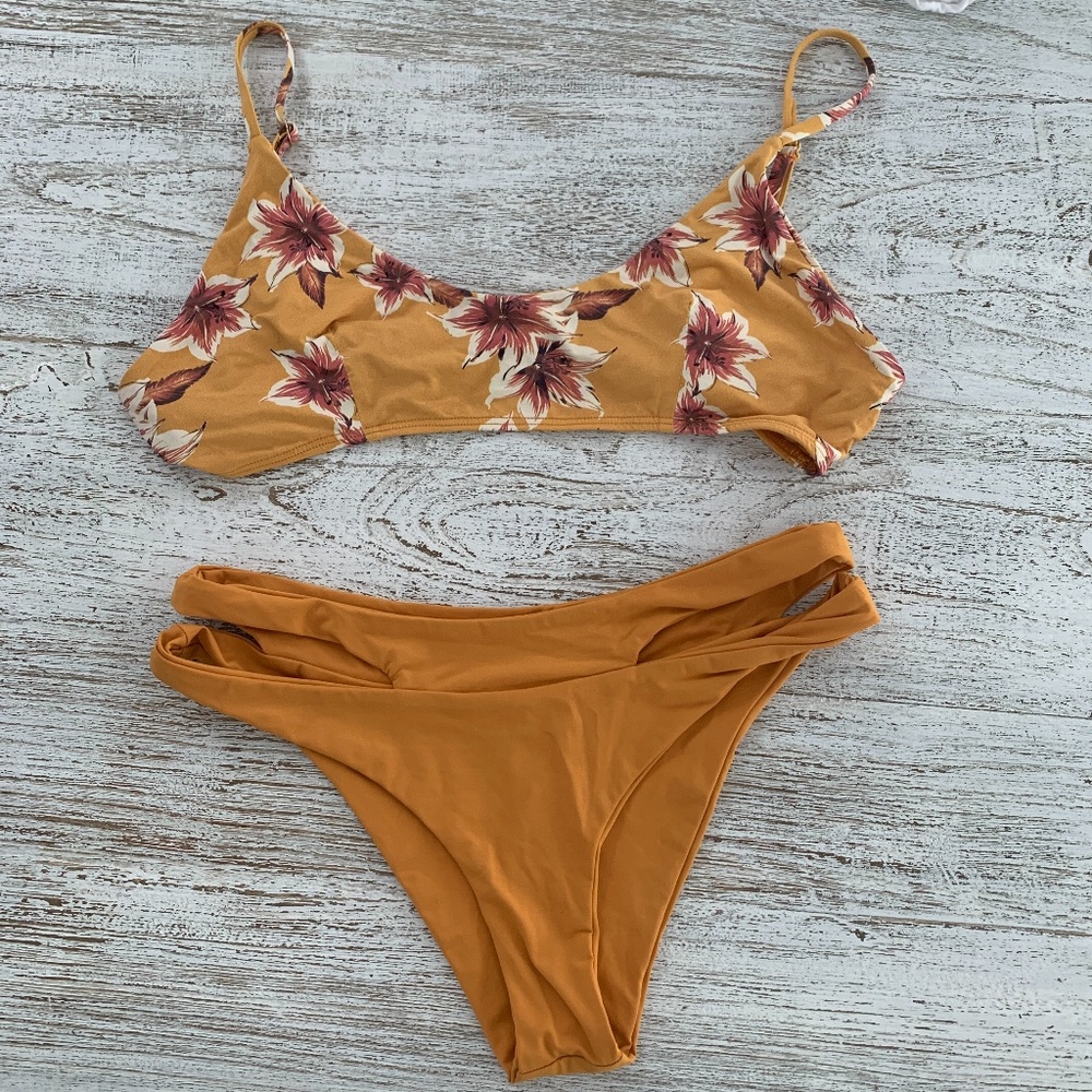 Shore Yellow Floral Bikini